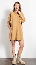 Load image into Gallery viewer, BUTTON UP SHIRT DRESS // FINAL SALE
