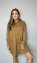 Load image into Gallery viewer, BUTTON UP SHIRT DRESS // FINAL SALE
